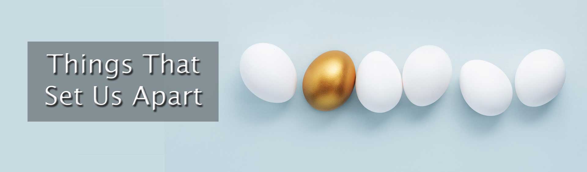 Things That Set Us Apart